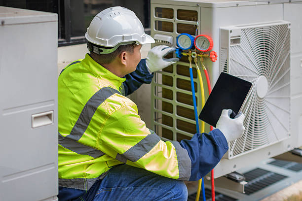 Professional Emergency Hvac Repair technician working in Fredericktown, PA